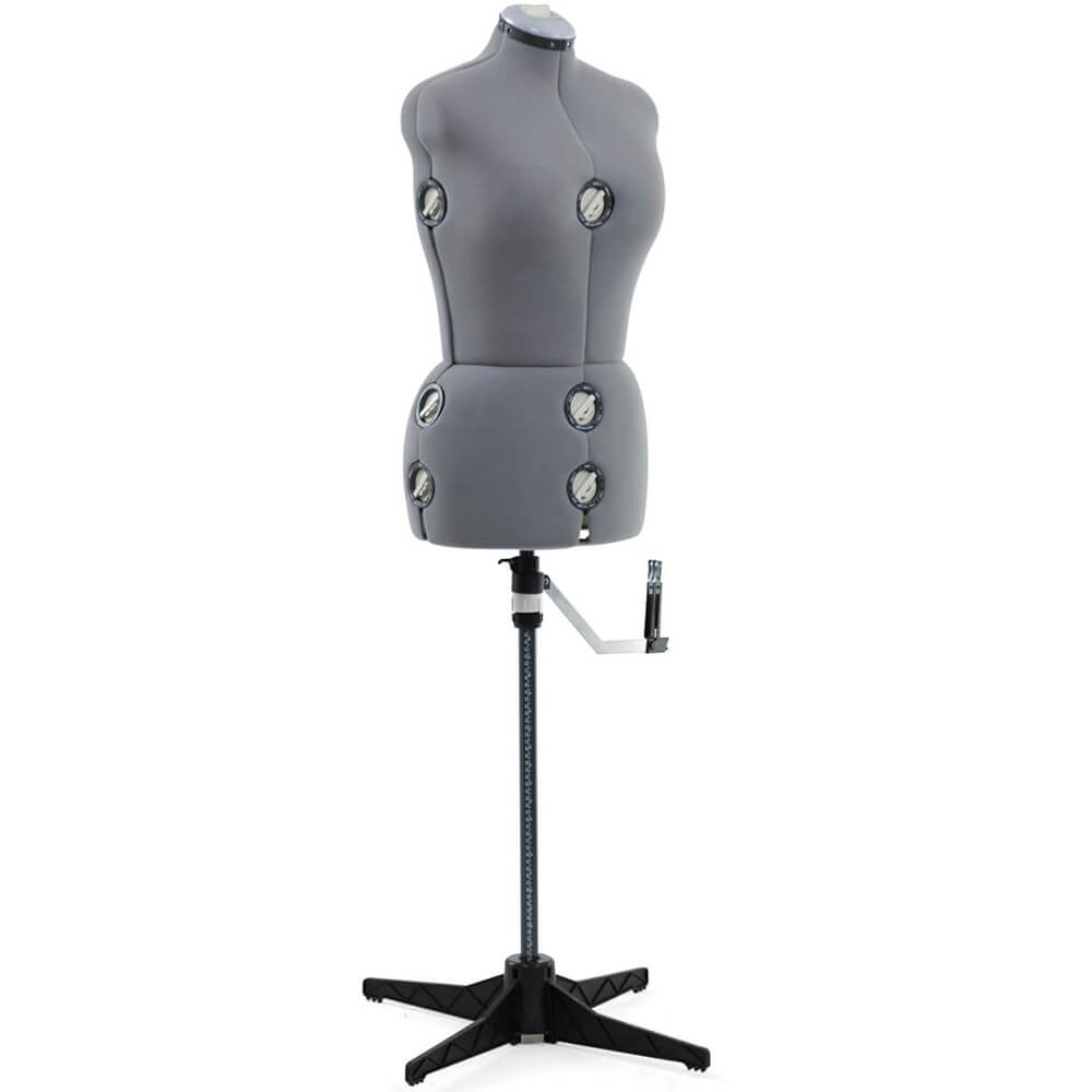 Singer DSF151MLGR Gray Adjustable Dress Form- Medium/Large