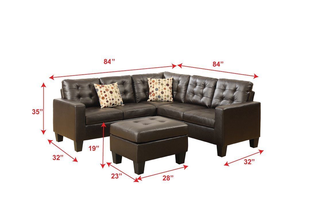 Esofa Modern Modular Sectional, Modern Bonded Leather Sectional Sofa