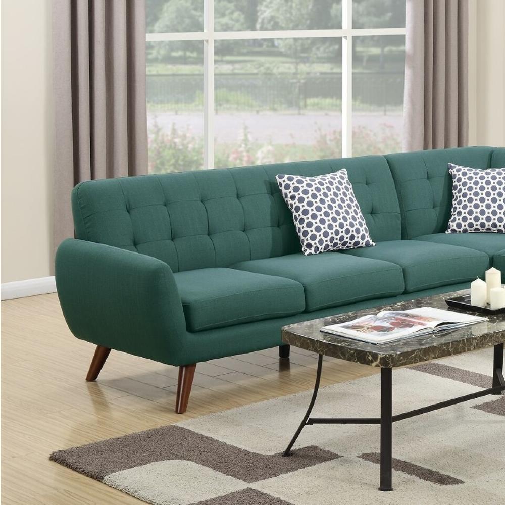 Esofastore Laguna Color Unique Style Contemporary LAF Sofa And RAF Chaise Living Room Sectional Accent Tufted Couch Cushion Pillows