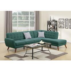 Esofastore Laguna Color Unique Style Contemporary LAF Sofa And RAF Chaise Living Room Sectional Accent Tufted Couch Cushion Pillows