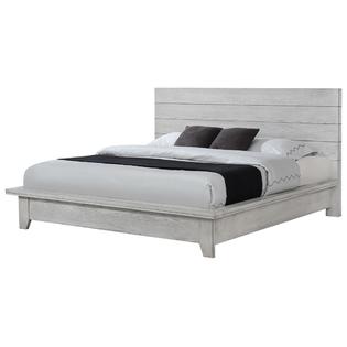 Hs Modern Look White Finish 4pc King, King Size Bed Frame And Dresser