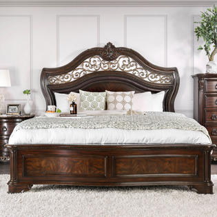 Esofa Bedroom Solid Wood Camelback, California King Size Bed Frame