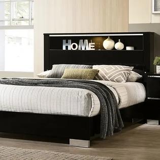 1pc Bed Bedroom Furniture Chrome Metal Legs, Eastern King Metal And Wood Bed Frame