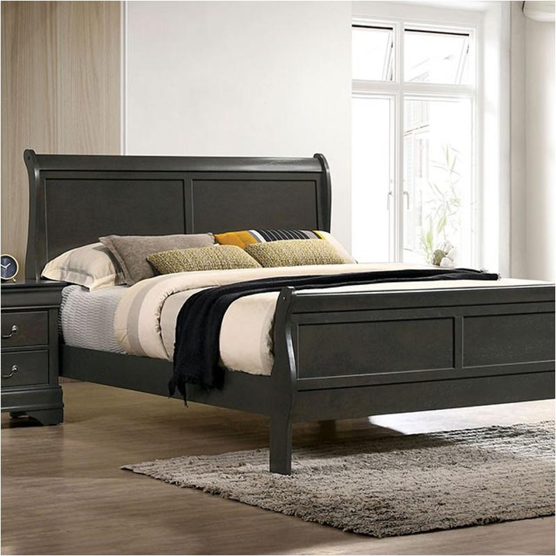 Esofa 1pc Eastern King Size Bed, Queen Eastern King Bed Frame For Headboard And Footboard Black