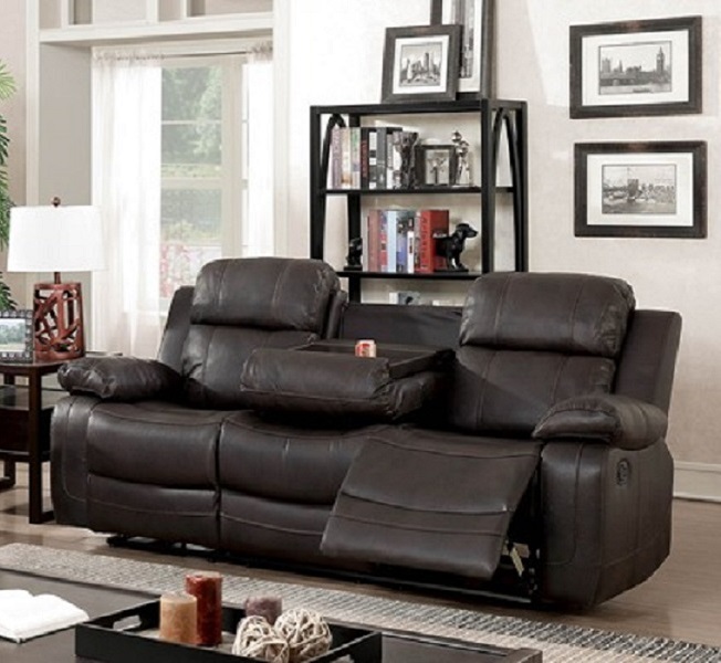Esofa Reclining Sofa Drop Down, Sofa Loveseat Set With Cup Holders On