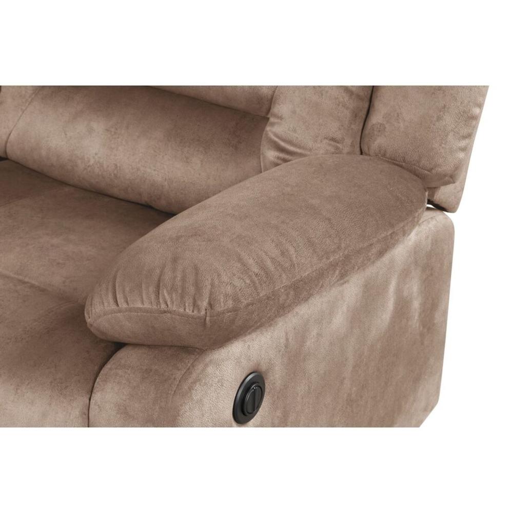 Esofastore Plush Fabric Upholstered Power Recliner Chair, Tufted Soft Pillow Top Armrest Sofa Couch, Livingroom Furniture, Tan