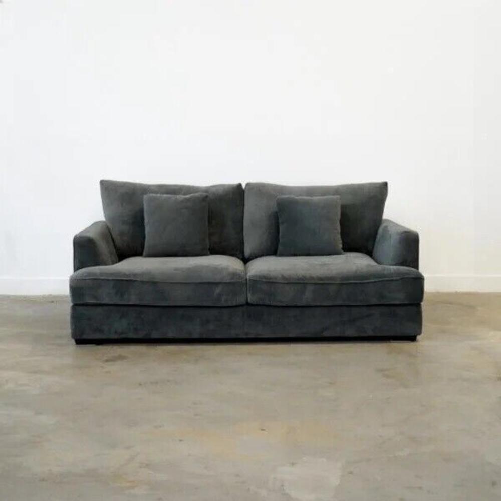 Esofastore Ashton Luxurious Oversized Sofa Set, Plush Chenille Fabric Upholstered 3-Pc Living Room Set, Sofa, Loveseat, Armchair, Gray