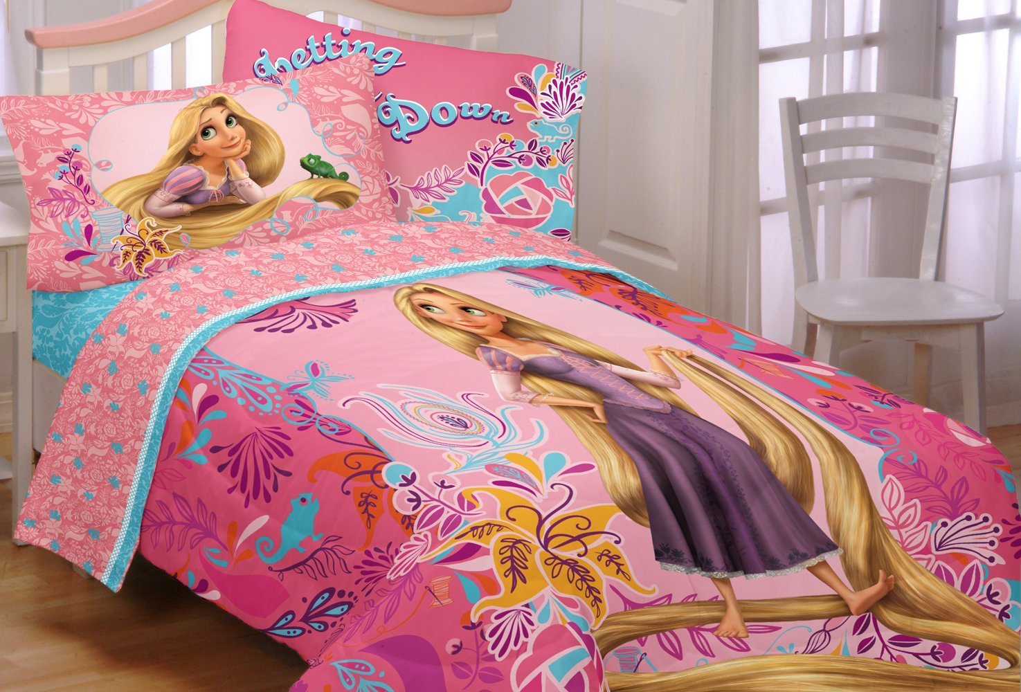 Disney Rapunzel Tangled Twin Size Girls, Disney Bed In A Bag Twin