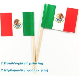JBCD 100 Pcs Mexico Flag Toothpicks Mexican Flags Cupcake JBCD 100 Pcs Mexico Flag Toothpicks Mexican Flags Cupcake