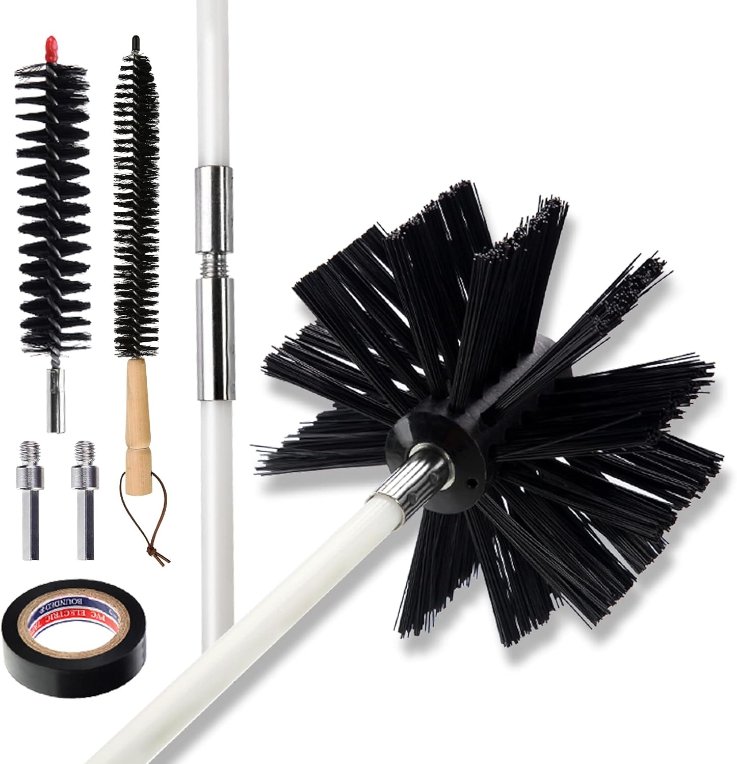 Azdele 30 FT Dryer Vent Cleaning Brush,Dryer Vent Cleaner Kit ...