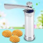 Fdit Simple Cookie Press Kit Cookie Biscuit Machine Safe Stainless Steel  Material Kitchen Making Cake Decorating Tools