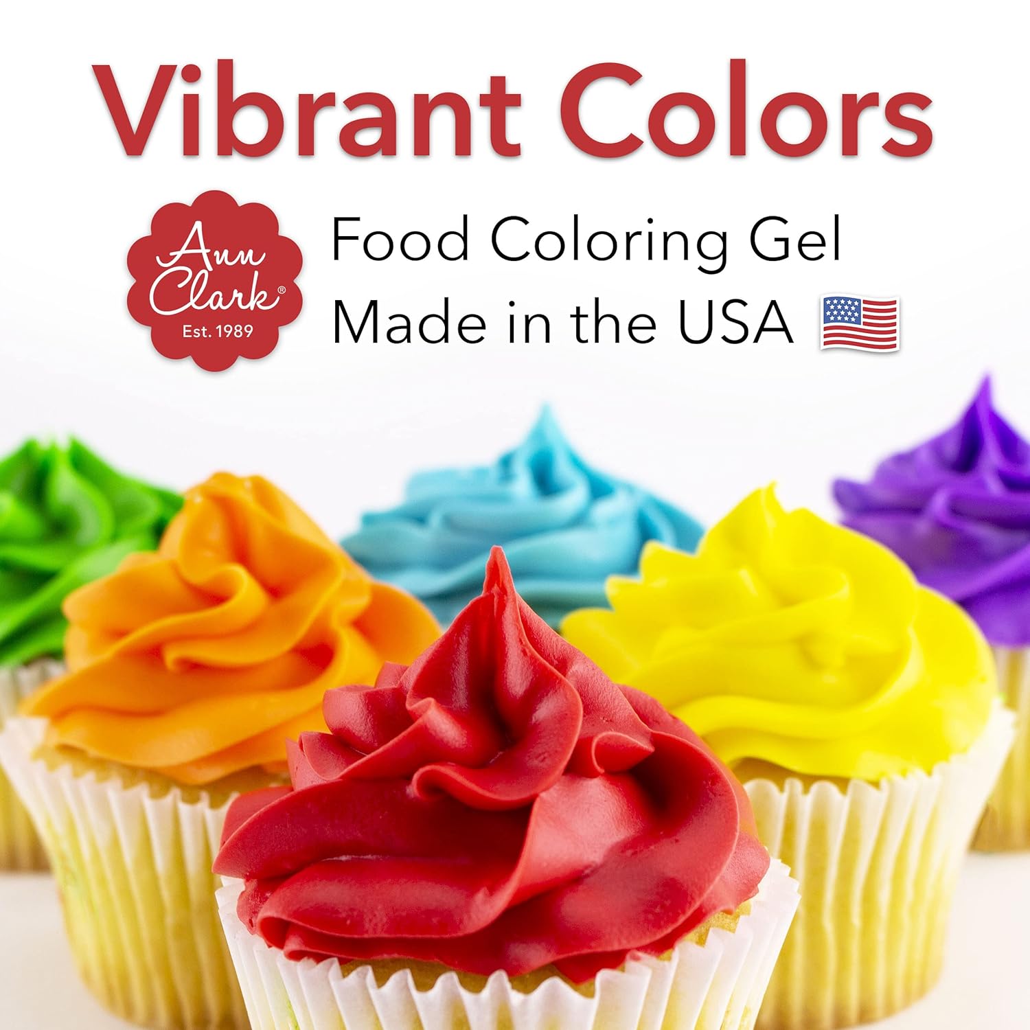 Generic Ann Clark Premium Food Coloring Gel, Non-GMO Made in USA, 12-Pack