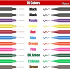 Generic Edible Markers, 11Pcs Ultra Fine Tip(0.5mm) Food Coloring Pens,  Double Sided Food Grade Gourmet Writers for Cake,Cookie,Fondant