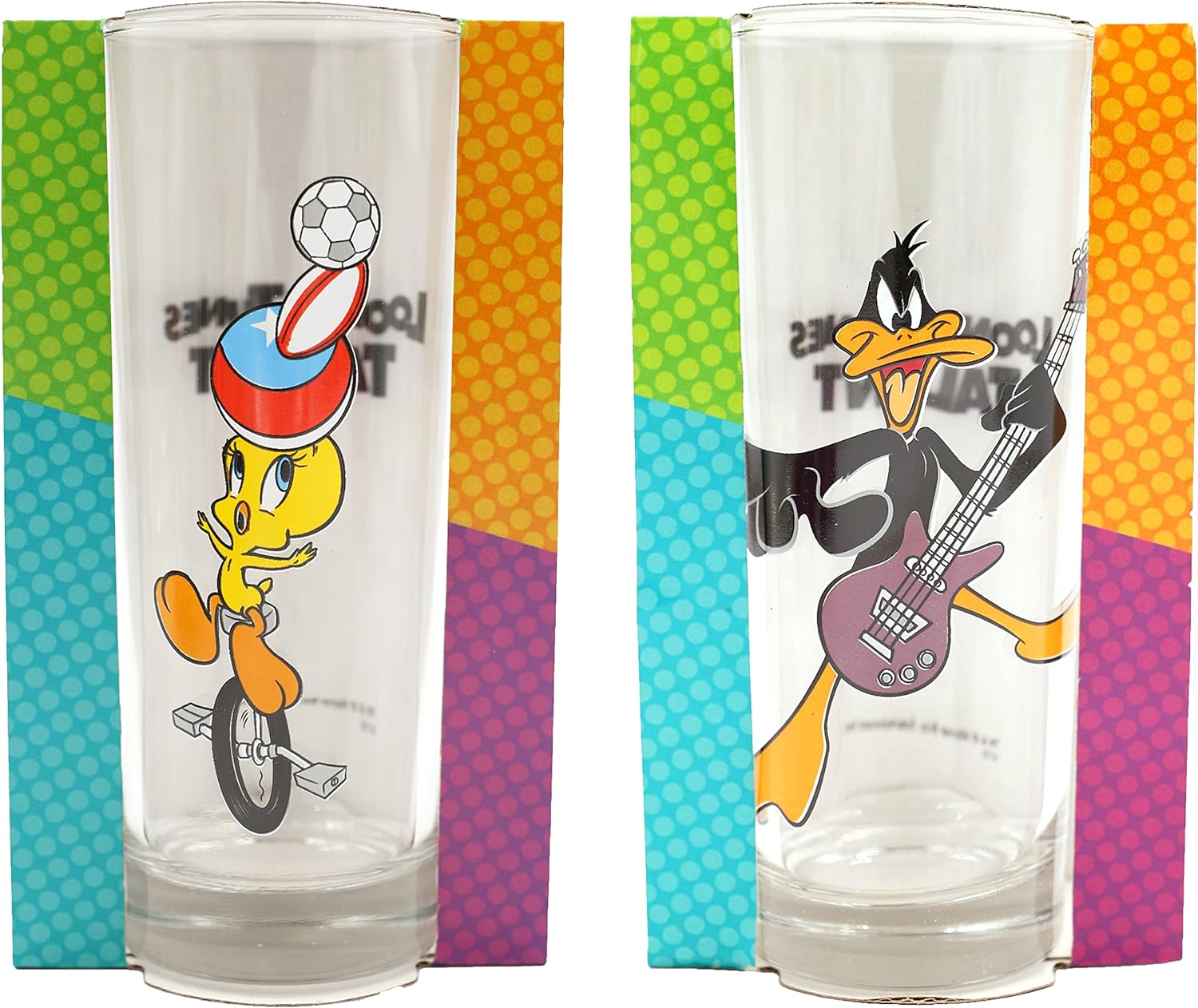 I LOVE FANCY DRESS LTD Kids Cartoon Character Glasses - Colourful Drinking  Glasses with Cartoon Character Designs (