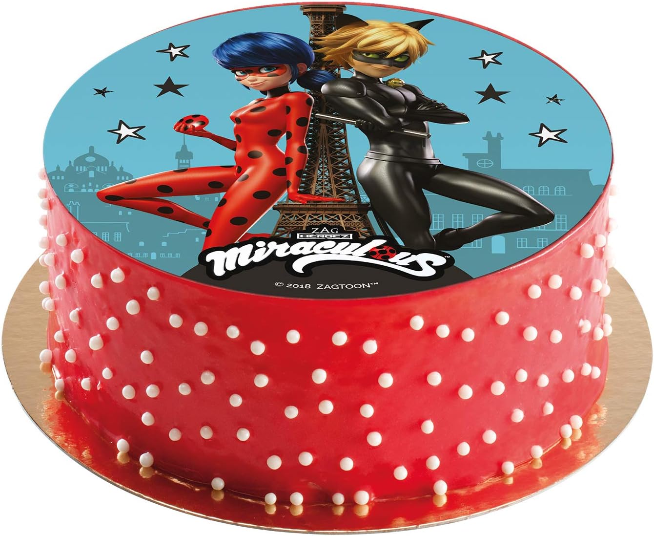 Dekora Ladybug Miraculous Wafer Disk Children S Birthday Cake Decoration 6 3 Dekora Ladybug Miraculous Wafer Disk Children S Birthday Cake Decoration 6 3