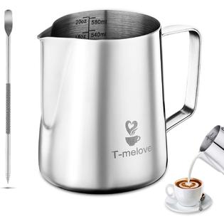 Generic T Melove Milk Frothing Pitcher Stainless Steel 304 350ml 12oz S 600ml oz M Coffee Milk Frother Cup With Decorating Art Pen Generic T Melove Milk Frothing Pitcher Stainless Steel 304 350ml 12oz S 600ml oz M Coffee Milk Frother Cup With Decorating Art Pen