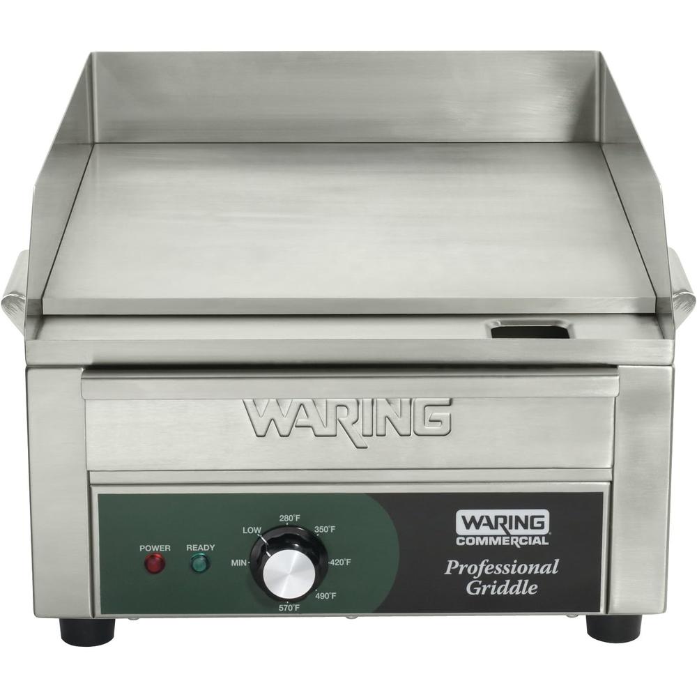 Waring Commercial Inc. (Kitche Waring Commercial WGR140 120-volt, 14-Inch Electric Countertop Griddle, Silver