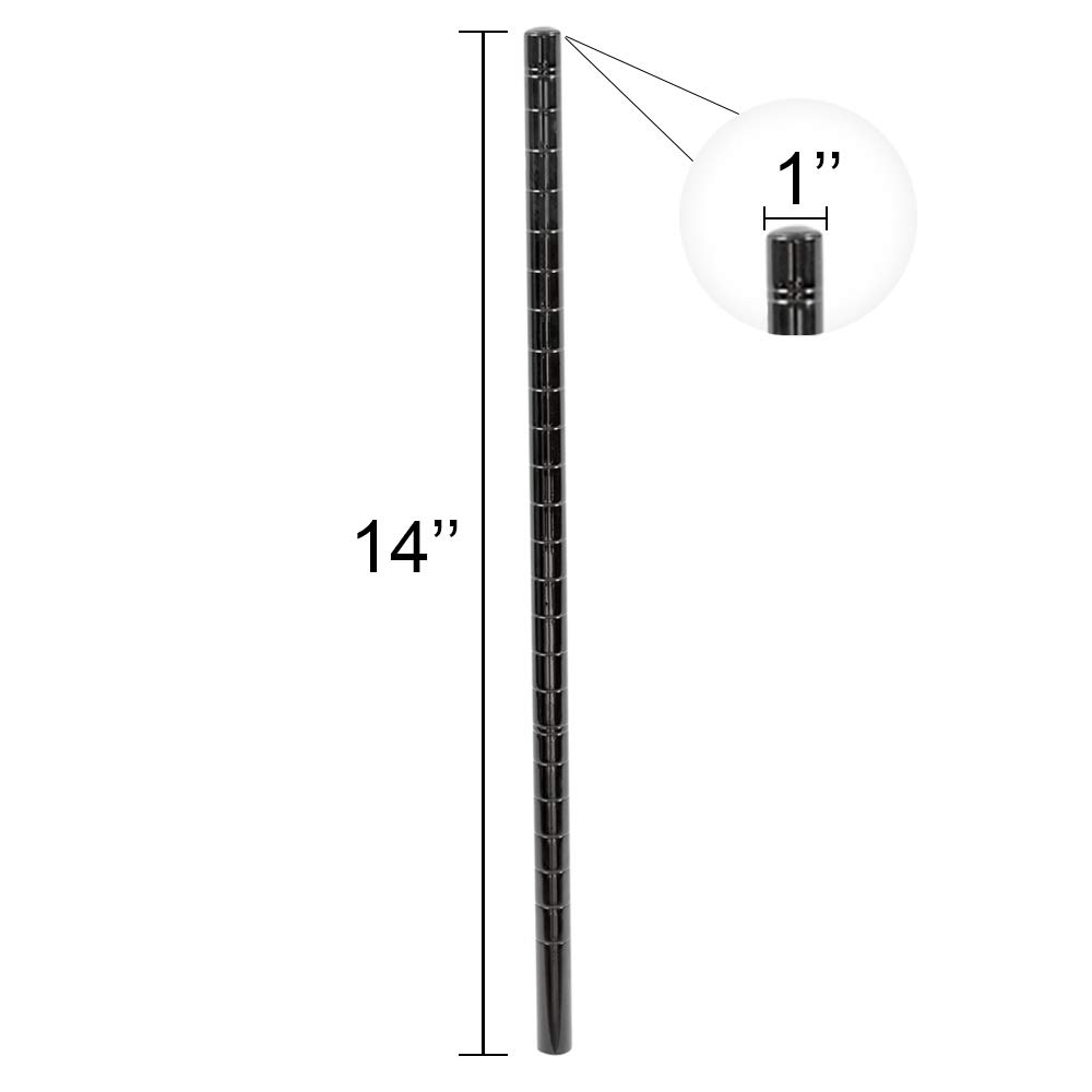 Generic Black Wire Shelving Posts, Nsf Wire Shelving Posts