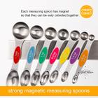 Generic Magnetic Measuring Spoons Set of 8 Stainless Steel Stackable Dual  Sided Teaspoon Tablespoon for Measuring