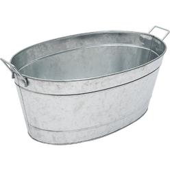 Large Oval Galvanized Steel Tub