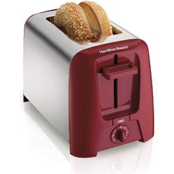 Hamilton Beach Brands Inc. 2 Slice Extra Wide Slot Toaster with Shade Selector, Toast Boost, Auto Shutoff, Red (22623)