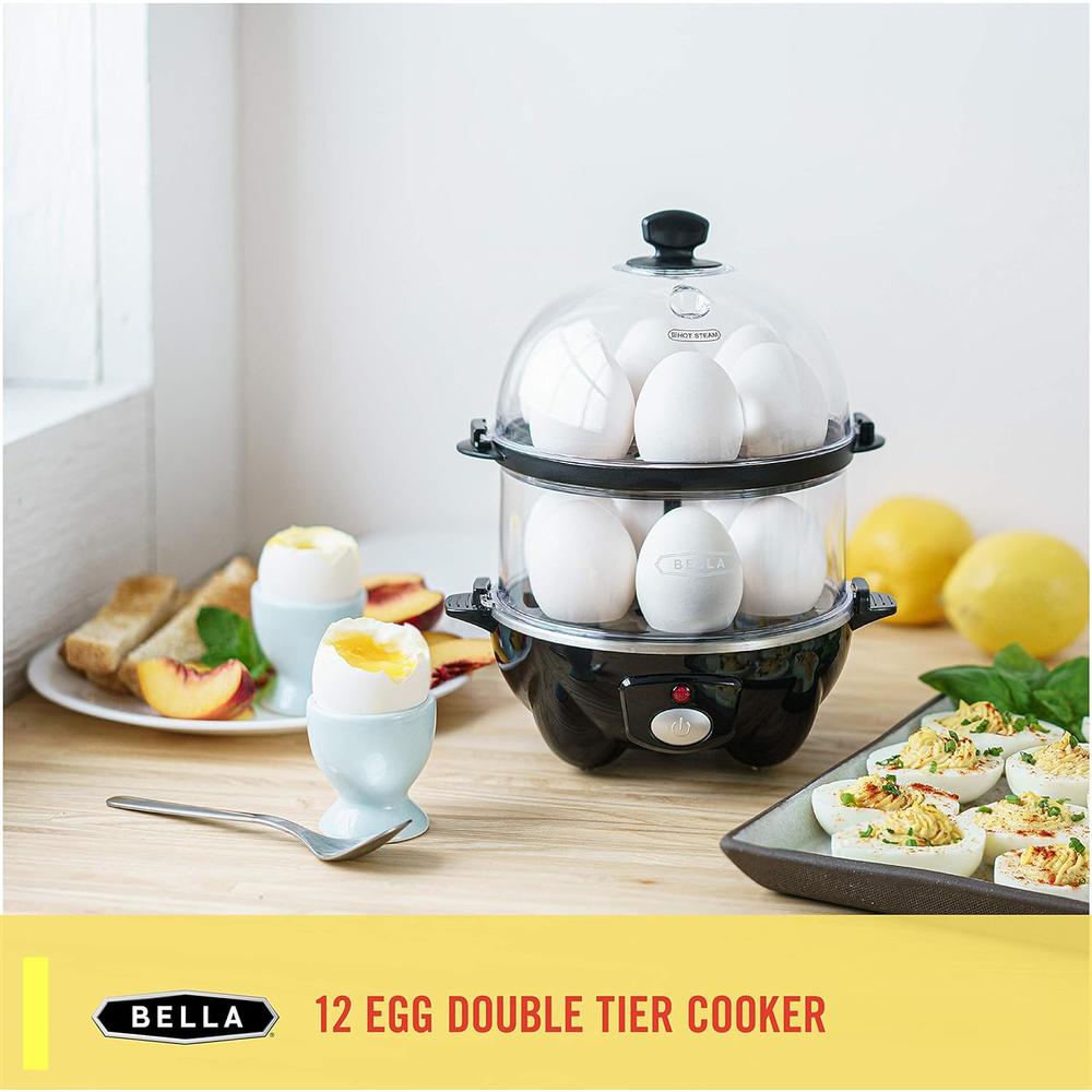 Bella Double Tier Egg Cooker, Boiler, Rapid Maker