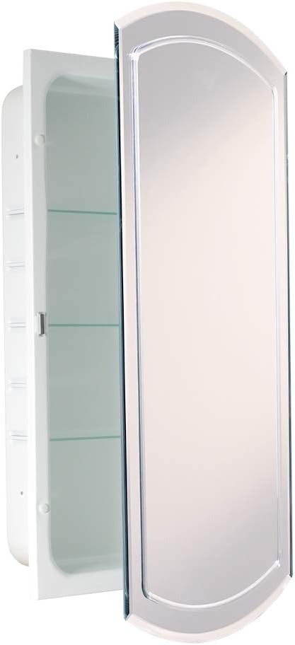 Head West V Groove Beveled Mirror Recessed Medicine Cabinet White Head West V Groove Beveled Mirror, Beveled Mirror Medicine Cabinet Recessed