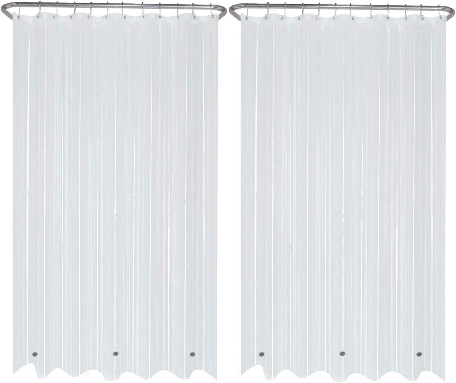 Liba Shower Curtain Liners Peva 2 Pack, Non Toxic Vinyl Shower Curtain