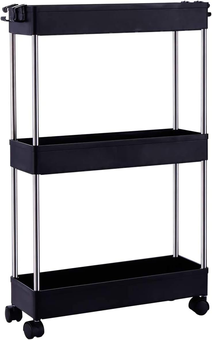 SVOHZAV Slim Rolling Storage Cart with Wheel, Utility Cart ...