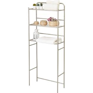 Homebase 3 Tier Over The Toilet Bathroom Space Saver 23 L X 10 2 D X 59 6 H Bathroom Shelf 3 Metal Organizer Satin