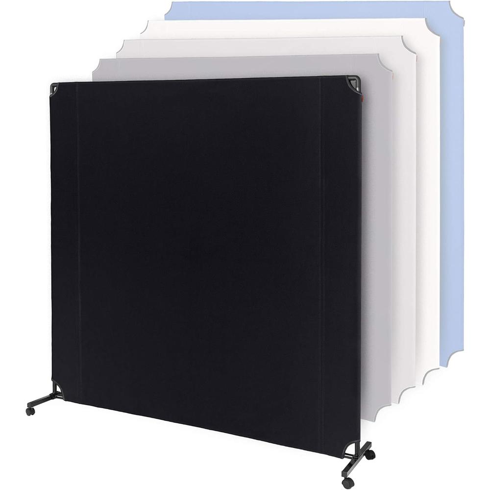 Lainly, Inc Lainly Rolling Portable Office Partition - Rolling Privacy Screen, Room Divider