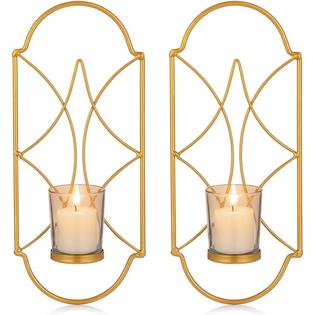 China Fuzhou Sziqiqi Metal Wall Sconce Candle Holder Decor Set Of 2 Mounted Sconces Holders With Glass Fo - Wall Mount Candle Sconce Gold China Fuzhou Sziqiqi Metal Wall Sconce Candle Holder Decor Set Of 2 Mounted Sconces Holders With Glass Fo - Wall Mount Candle Sconce Gold