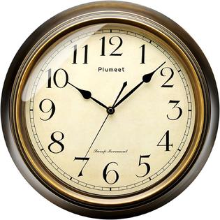 Elemall Eu Plumeet Small Retro Wall Clock 10 Non Ticking Classic Silent Clocks Decorative Kitchen Living Room Bedroom Battery Operat Elemall Eu Plumeet Small Retro Wall Clock 10 Non Ticking Classic Silent Clocks Decorative Kitchen Living Room Bedroom Battery Operat