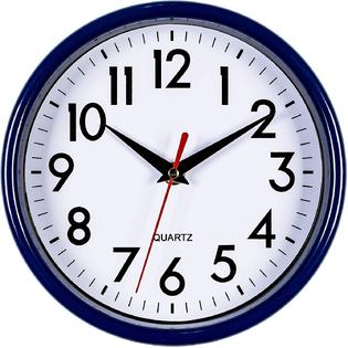 Bernhard Products Navy Blue Wall Clock 8 Silent Non Ticking Quality Quartz Battery Operated Small Clock For Boys Kitchen Classroom Office N Bernhard Products Navy Blue Wall Clock 8 Silent Non Ticking Quality Quartz Battery Operated Small Clock For Boys Kitchen Classroom Office N