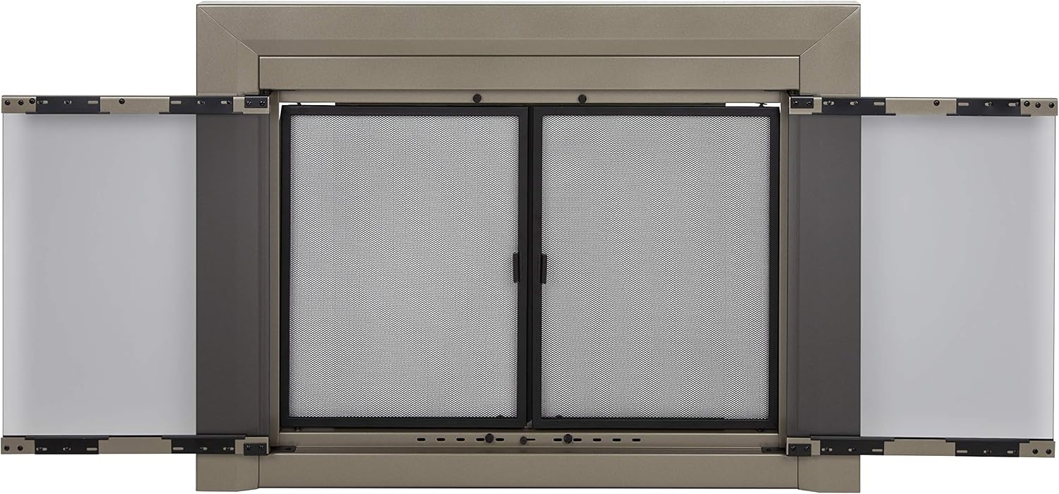 Pleasant Hearth Cb 3302 Colby Fireplace Glass Door Sunlight Nickel Large Pleasant Hearth Cb 3302 Colby Fireplace, Pleasant Hearth Cb 3302 Colby Fireplace Glass Door