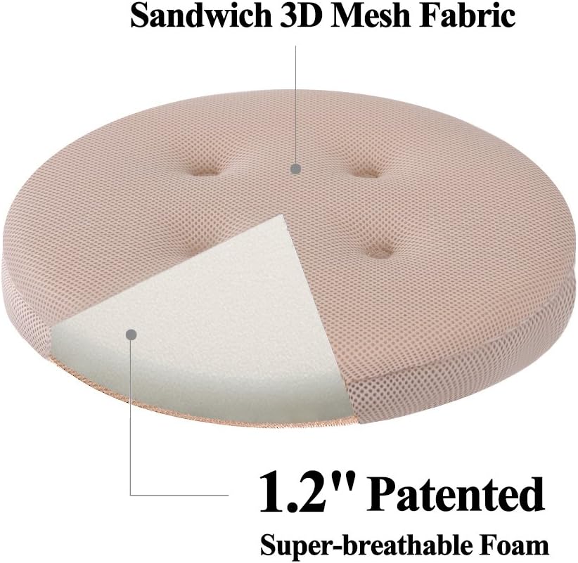 No Round Stool Cushions Baibu Super Breathable Bar Cover Seat Cushion Beige 12 Only No Round Stool Cushions Baibu Super, Round Bar Stool Cushions 12