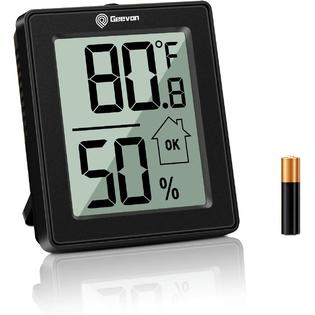 GEEVON BU0992S-0293mn Digital Hygrometer Indoor Thermometer Room Humidity  Gauge with Battery,Temperature Humidity Monitor Indicator for Home, Office
