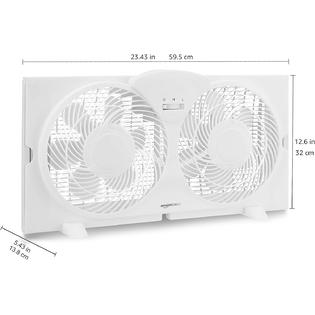 Amazon Basics Wdf9 1s Window Fan With Manual Controls Twin 9 Inch Blades Amazon Basics Wdf9 1s Window Fan With Manual Controls Twin 9 Inch Blades