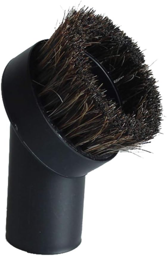 GIBTOOL Vacuum Attachment Replacement Round Dusting Brush Soft Bristle 1.25" 1-1/4" 32mm Black Brush for Most Brand Accepting