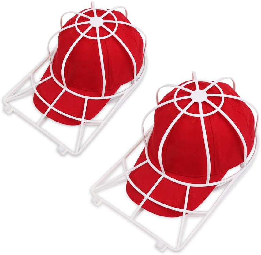 Ssawcasa Hat Washer For Washing Machine 2 Pack Dishwasher Hat Holder For Baseball Caps Ball Cap Cleaner Curved Flat Bill Hat Frame Cage