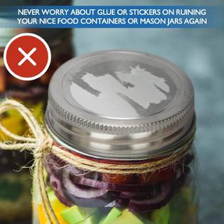 Generic 200 Pcs Canning Labels for Mason Jars, Dissolvable ...