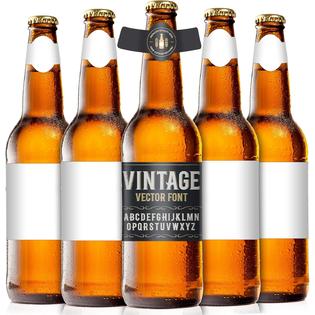 Zonon Zonon-Bottle_Labels-01 100 Sets Blank Beer Bottle Label ...