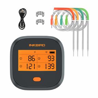 Generic Inkbird WiFi Meat Thermometer, Wireless Grill BBQ Thermometer with  Calibration, 4 Colored Probes, LCD Screen, Remote Monitor Di