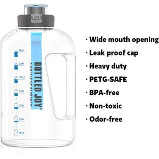 Generic BOTTLED JOY Half Gallon Water Bottle, BPA Free 75oz ...
