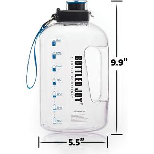 Generic BOTTLED JOY Half Gallon Water Bottle, BPA Free 75oz ...