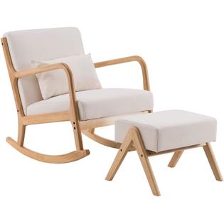Firlar Fabric Rocking Chair Mid, Fabric Rocking Chairs Living Room Furniture