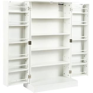 Function Home 41 Kitchen Pantry Farmhouse Pantry Cabinet Storage Cabinet With Doors And Adjustable Shelves In White