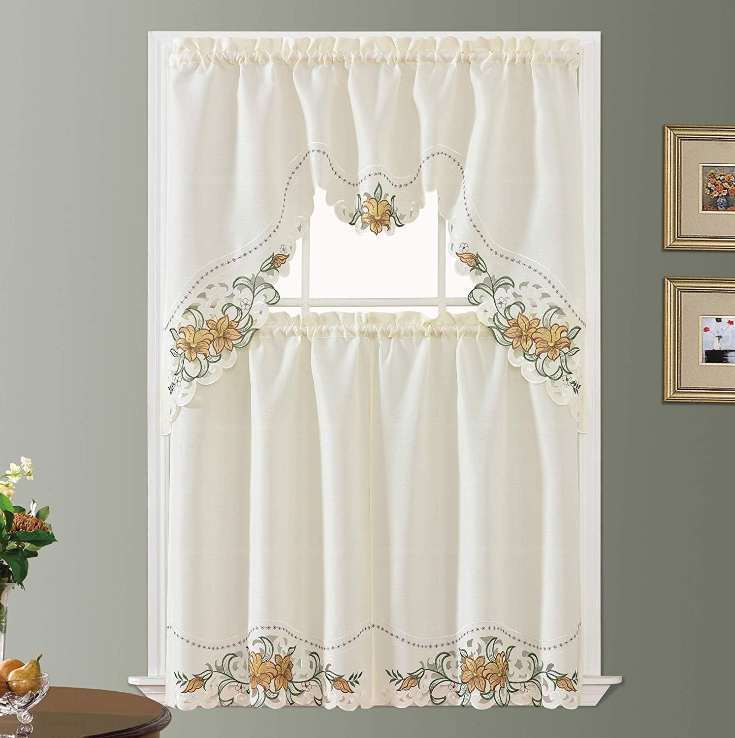 Golden Ocean Home Textiles Gohd, Anna S Linen Kitchen Curtains