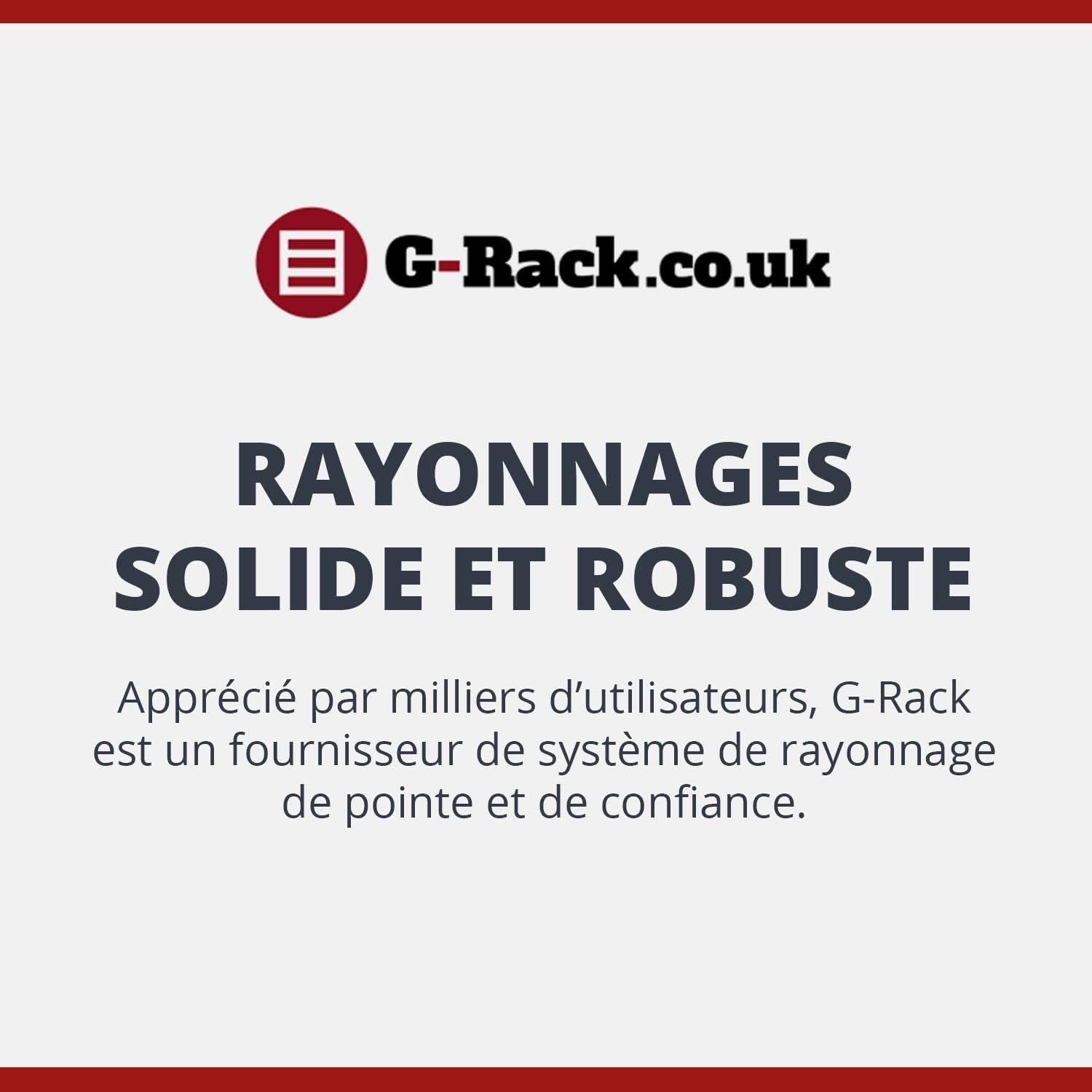 G Rack Corner Shelving Unit 5 Tier Shelving Rack Heavy Duty 180 X 90 X 45 Garage Storage 875kg Capacity Black