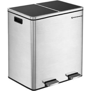 No SONGMICS (60L) 16 Gal Dual Trash Garbage Can, Recycling ...